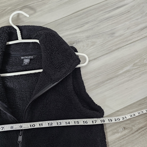 Women's  Athleta Black Fleece Vest Sz XS - Picture 6 of 7